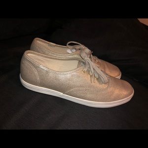 Metallic gold Keds